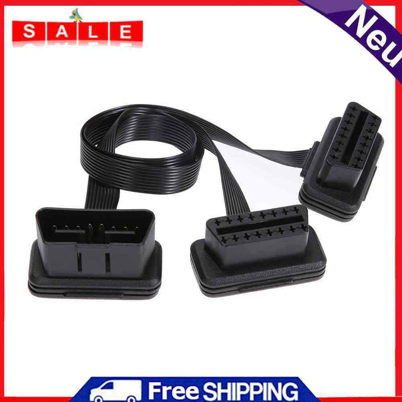 16pin OBD2 Male to Female Splitter Connecting Cable for Bluetooth ELM327