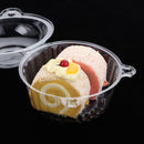 Round Cake Holders Boxes Plastic Cupcake Cases Set Reusable Muffin Cup