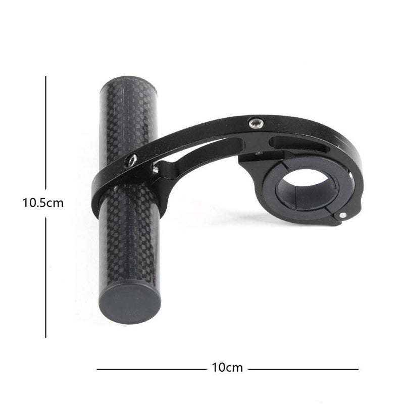 10cm Bicycle Handlebar Extender Bike Front Light Computer Bracket (Black)