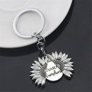 Women Fashion Flower Car Keyring You Are My Sunshine Pendant Sunflower Keychain