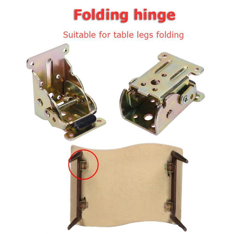 Iron Folding Hinge Notebook Table Leg Brackets Furniture Hinges with Brake Newly