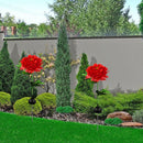 #A Solar Peony Flower Light LED Lawn Lamp Waterproof Outdoor Patio Decorative La