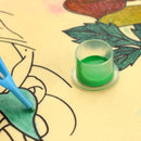 Plastic Microblading Tattoo Ink Cup Cap Pigment Clear Holder Container(B)