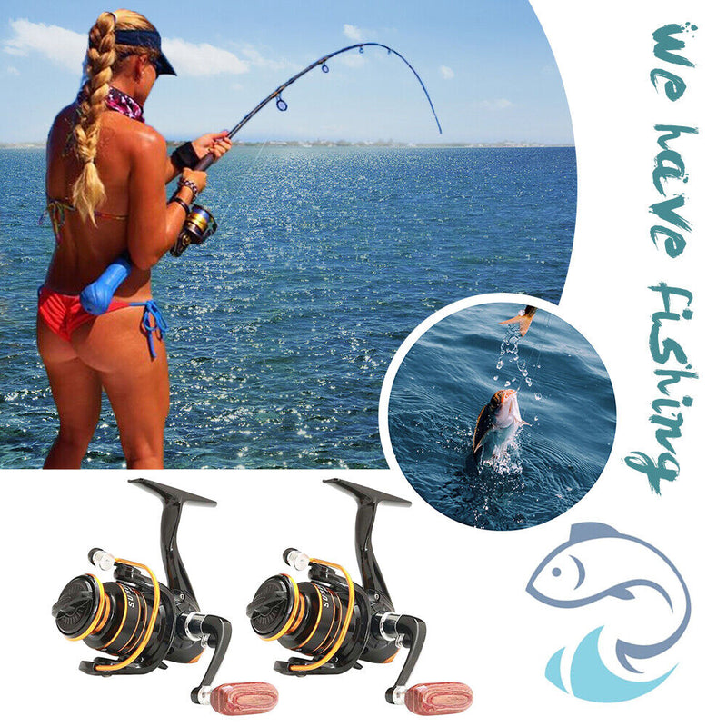 Mini Spinning Reel Bearings 5.2/1 Outdoor Ice Sea Metal Spool Fishing Gear Newly