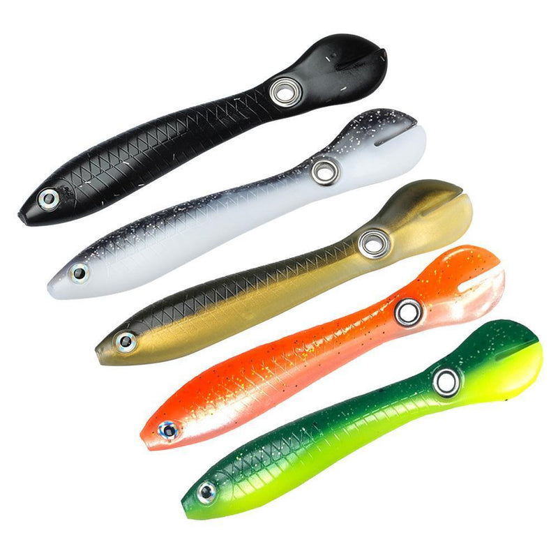 15pcs 10cm/6g Soft Bionic Fishing Baits Artificial Lure (Green Yellow)