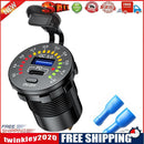 Car USB Charger QC3.0 + PD USB Type C Socket with On/Off Switch + Terminals