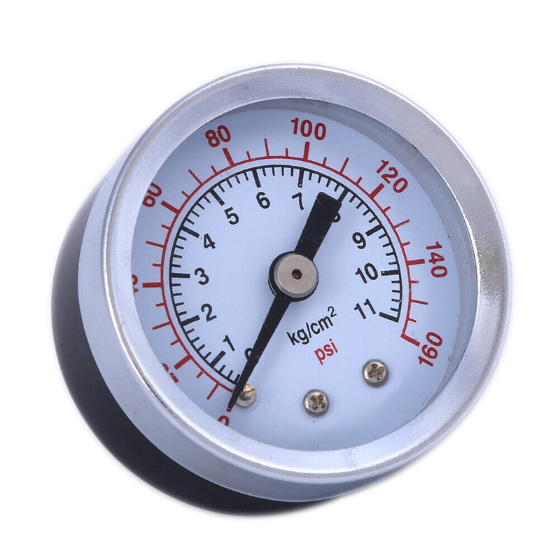 1/8" NPT Mini Pressure Gauge Air Compressor Hydraulic Gauge Tester 160 PSI