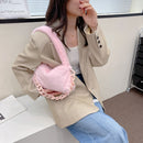 Casual Chain Underarm Bags Solid Shoulder Handbag Thick Chain Travel Daily Purse