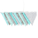 12 Flags Fabric Triangular Flag Bunting Banners Wedding Party Home Decor Newly