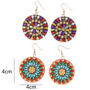 DIY Diamond Painting Mandala Patterns Stud Earrings for Women (RZ008) Newly