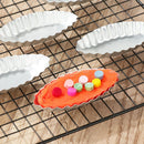 Cake Decor Aluminum Pudding Holder Boat Shape Baking Mould Egg Tart Molds