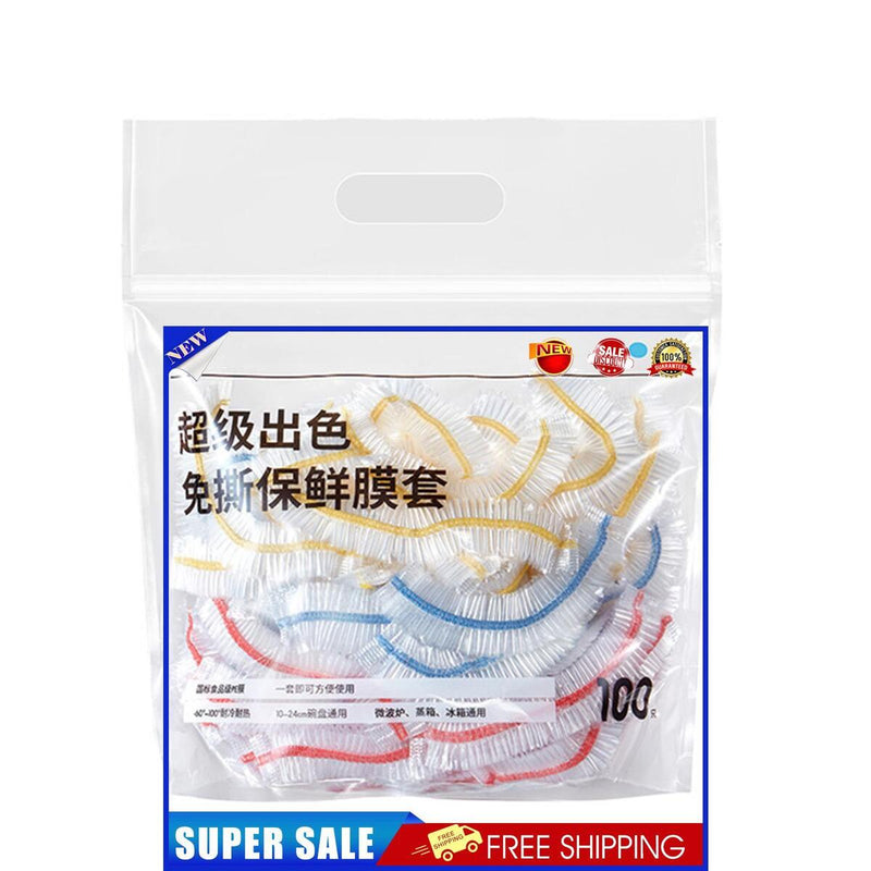 Fresh Keeping Bags - Disposable Food Cover Plastic Kitchen Supply (100pcs)