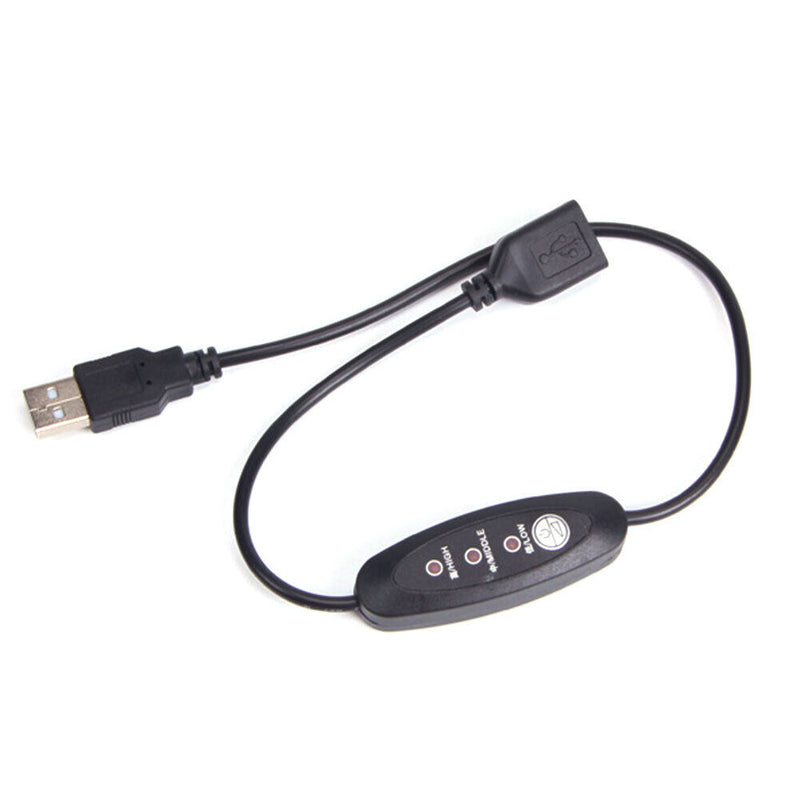 USB 5V Voltage Temperature Controller RGB Fan/Lamp with Remote Controller