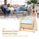 Montessori Wooden Spinning Drum Sensory Educational Toys Rotating Gift for Baby