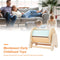 Montessori Wooden Spinning Drum Sensory Educational Toys Rotating Gift for Baby