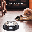 Dog Cat Thick Non-slip Bowl Elevated Drinking Bottle Pet Supplies (Black) Newly