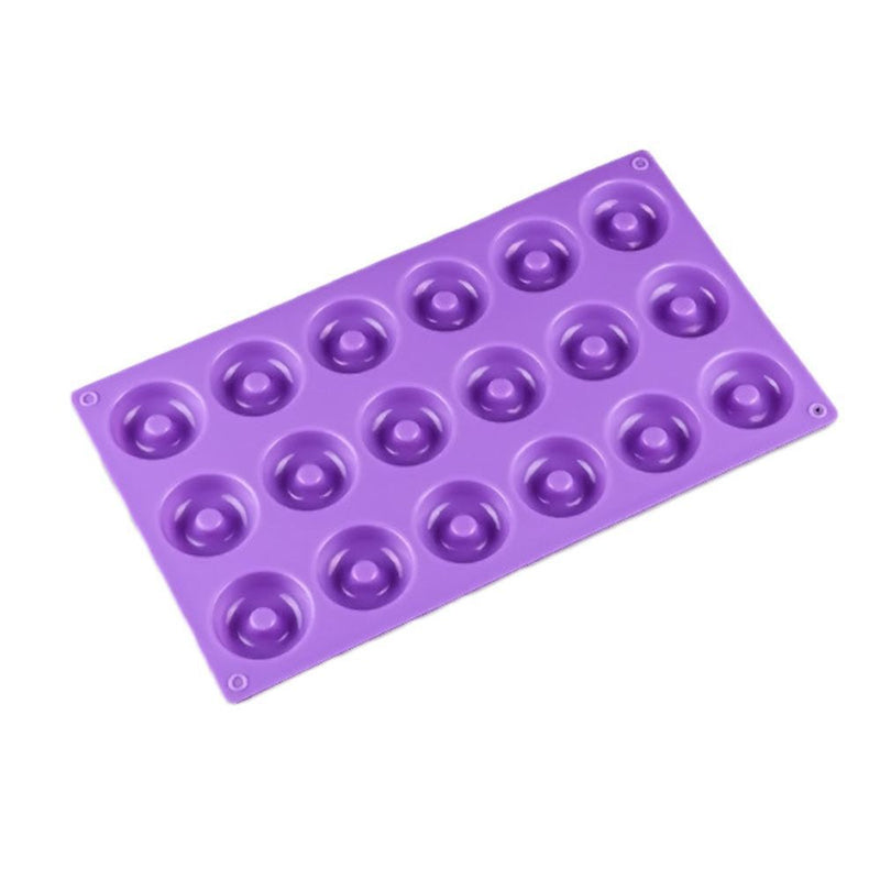 Dessert Chocolate Silicone Donut Mould Round Shaped Baking Pan Doughnut Molds