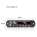 Wireless Bluetooth-compatible 5.0 12V MP3 WMA Decoder Car Audio USB FM Radio