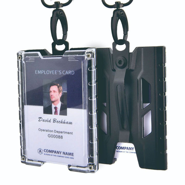 with 1 Clear Window ID Credit Holder Badge Holder Wallet Metal Money Clip