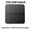 0.32W 2V 160mA Solar Cell DIY Solar Panel Module Charger for 1.2V Battery P