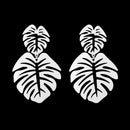 Casual Simple Drop Earrings Women Hollowed Leaf Dangle Ear Stud Alloy Jewelry