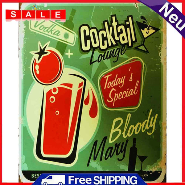 Cocktail Oil Paint By Numbers Kits Canvas Drawing DIY Coloring Picture for Bar