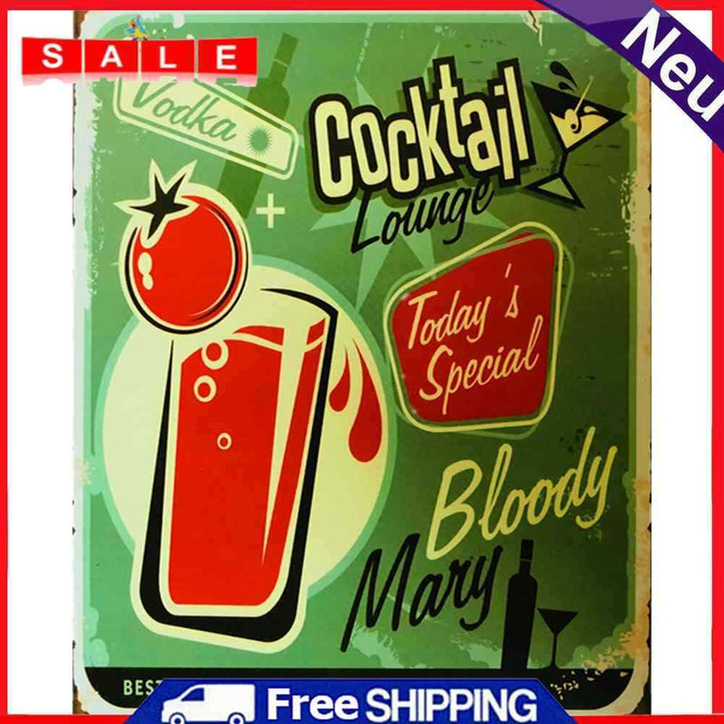 Cocktail Oil Paint By Numbers Kits Canvas Drawing DIY Coloring Picture for Bar