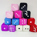 Auto Car Hanging Pendant Multicolor Plush Dices Car Accessories Velvet Dice
