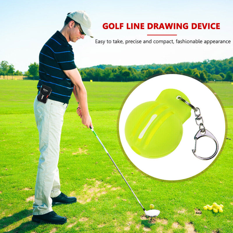 Golf Line Liner with Hook Double-sided Drawing Marking Alignment Putting Tool