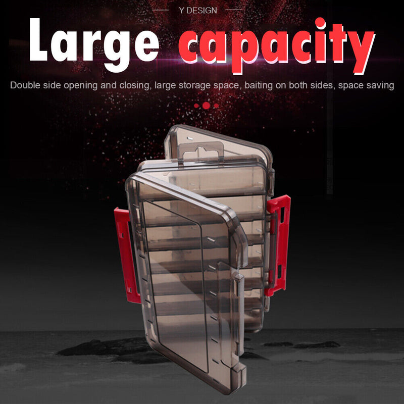 For Artificial Bait Double Side Fishing Lure Box Organizer Lure Fishing Tackl