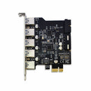 PCI Express Expansion Card 5-Port USB 3.0 HUB Extender Adapter for Desktop PC