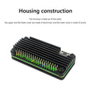 For Raspberry Pi Zero 2W Aluminum Shell Kit w/ Vertical Pin Header (Color) Newly