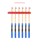 6 Holes Fishing Rod Storage Rack Wall Mounted Fishing Pole Display Stand Holder