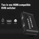 2 Ports HD KVM Switch HDMI-Compatible USB 4K HD Keyboard Mouse Splitter Switcher