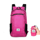 20L Large Waterproof Folding Climbing Backpack Travel Rucksack (Rose Red)