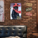 #A Pug Retro Metal Plate Tin Sign Plaque Wall Home Decor Iron Painting Accesso