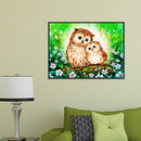 Akaddy 5D DIY Diamond Painting Cute Birds Cross Stitch Embroidery Rhinestone Mosaic Kit