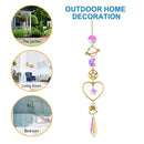 Crystal Star Hexagon Candlestick Pendant Prism Wind Chime Car Hanging Lamp Decor