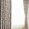 1 x 2.5m Blackout Window Curtain Banana Leaf Shading Curtain (Coffee)