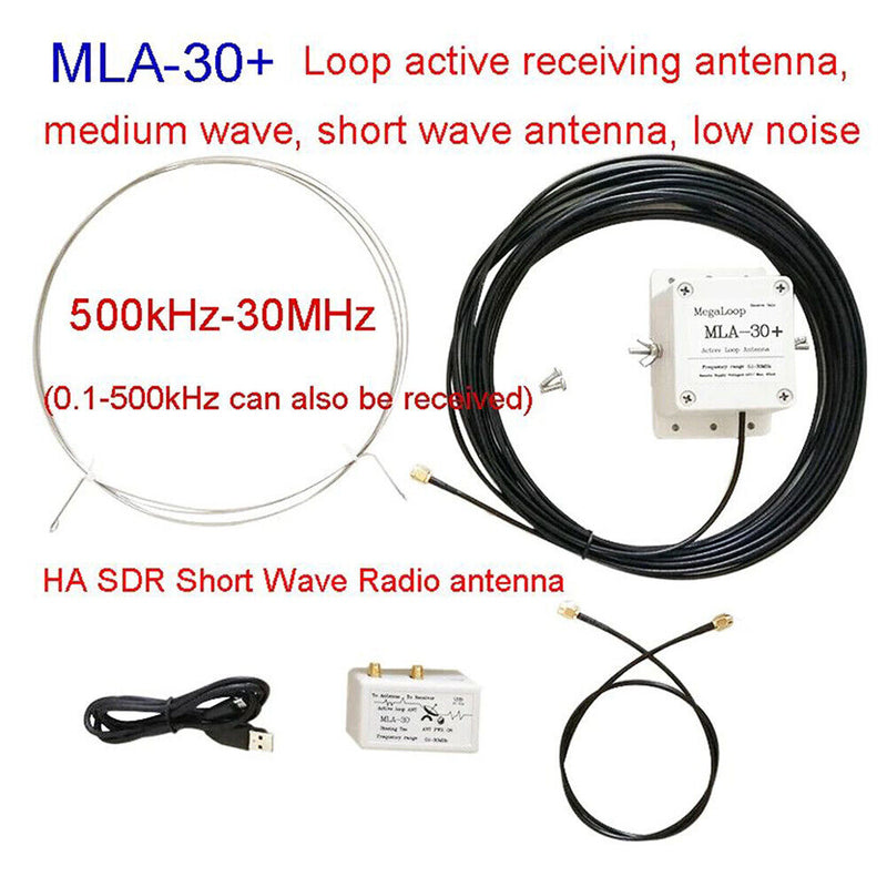 MLA-30 Active Receive Low Noise Loop Antenna Medium Short Wave 500kHz-30MHz