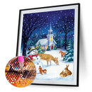 5D DIY Diamond Painting Full Square Drill Snowman Animal Wall Decor Rhinestone