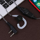 HB-70 2Pin K Type Removable Interphone Headphones with PPT Mic for Baofeng