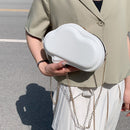 Women Mini Cloud Shoulder Bag Leather Candy Solid Color Chain Messenger Handbag