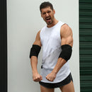 1pair Elastic Elbow Knee Support Sports Knitted Sponge Protectors Elbow Pad