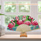 Flamingo Oil Paint Folding Fan By Numbers DIY Painted Art Craft Home Decor