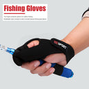 Fishing Gloves Protector Two Finger Anti-cut Outdoor Tackle Gloves (Black) Newly
