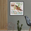 5D Partial Special Shape Drill Diamond Painting Bird Mosaic Rhinestone Draw