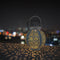 Creative Solar LED Iron Art Lantern Light Garden Yard Lighting Projector Lamp