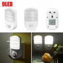 Safety Plug In Stairs Hallway Socket Lamps Night Lamp Sensor Light PIR Motion