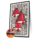 5D DIY Diamond Painting Christmas Bell Full Round Drill Mosaic Kit Wall Pictu